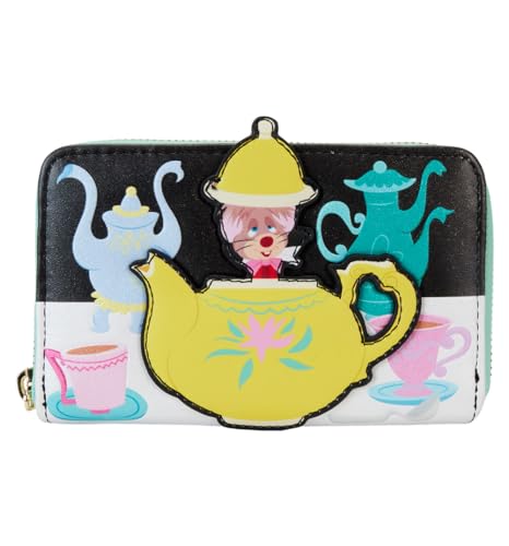 Loungefly Disney Alice In Wonderland Unbirthday Zip Around Wallet von Loungefly