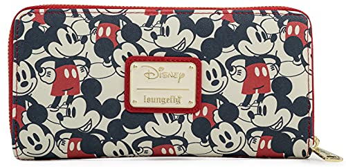 Loungefly Disney Mickey & Minnie Mouse Geldbörse mit Reißverschluss, Kunstleder, Mehrfarbig, Geldbörse mit Reißverschluss Loungefly Disney Mickey & Minnie Mouse Geldbörse mit Reißverschluss, Kunstleder, Mehrfarbig, Geldbörse mit Reißverschluss von Loungefly