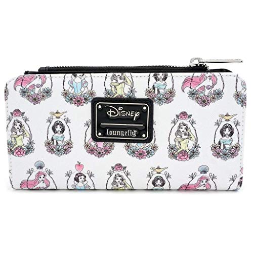 Loungefly Disney Princess Portraits Allover-Print Wallet, weiß, One Size Loungefly Disney Princess Portraits Allover-Print Wallet, weiß, One Size von Loungefly