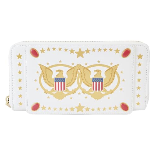 Loungefly Elvis Presley Aloha Jumpsuit Ziparound Wallet, Weiss/opulenter Garten, Mit umlaufendem Reißverschluss Loungefly Elvis Presley Aloha Jumpsuit Ziparound Wallet, Weiss/opulenter Garten, Mit umlaufendem Reißverschluss von Loungefly