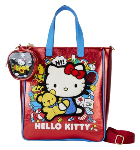 Loungefly Hello Kitty by Einkaufstasche zum 50. Geburtstag, Schwarz von Loungefly