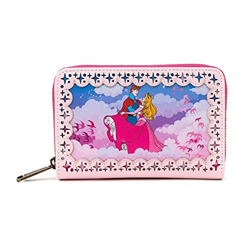 Loungefly PU Wallet Disney Princess Aurora Dornröschen, Pink, Geldbörse von Loungefly