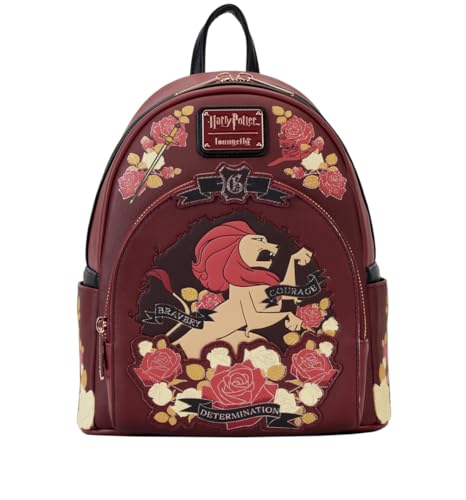 Loungefly Warner Brothers Harry Potter Gryffindor House Tattoo-Mini-Rucksack, Rot, Talla única Loungefly Warner Brothers Harry Potter Gryffindor House Tattoo-Mini-Rucksack, Rot, Talla única von Loungefly