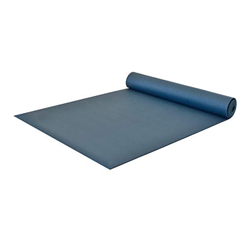 Love Generation Yogamatte | Strapazierfähiges und leicht zu reinigenes PVC | viele 183 x 61 x 4 mm Matte | Für Yoga Pilates und Fitness/Anfänger und Fortgeschrittene (blau), 1479-DONKERBLAUW, Standard von Love Generation