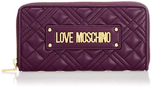 Love Moschino PORF.Quilted PU Violett, Geldbörse für Damen, einzigartig von Love Moschino