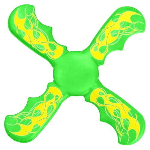 Lovehomily Lustiges dreiblättriges Bumerang-Spielzeug, dreiblättriger Bumerang, interaktives Outdoor-Spielzeug, Dekompressions-Geburtstagsgeschenke for Kinder (grün) von Lovehomily