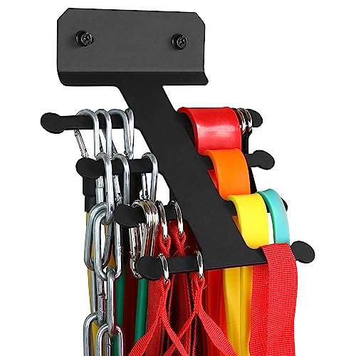 Widerstandsband, Aufbewahrungsbügel, für Fitnessstudio-Ausrüstung, Organizer, Klimmzugbänder, Widerstandsbänder, Rack, Springseile, Aufbewahrungsregal für Zuhause, Fitnessstudio Widerstandsband, Aufbewahrungsbügel, für Fitnessstudio-Ausrüstung, Organizer, Klimmzugbänder, Widerstandsbänder, Rack, Springseile, Aufbewahrungsregal für Zuhause, Fitnessstudio von Lovind