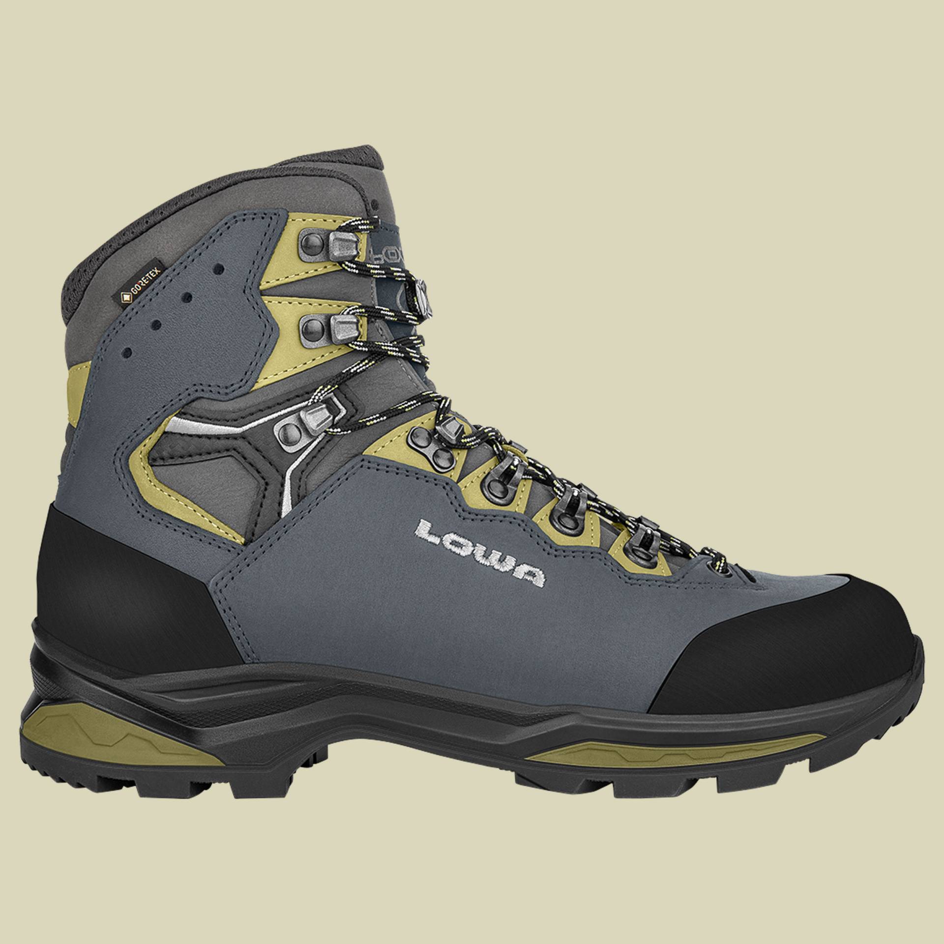 Camino Evo GTX Men UK 11 grau - stahlblau/kiwi von Lowa