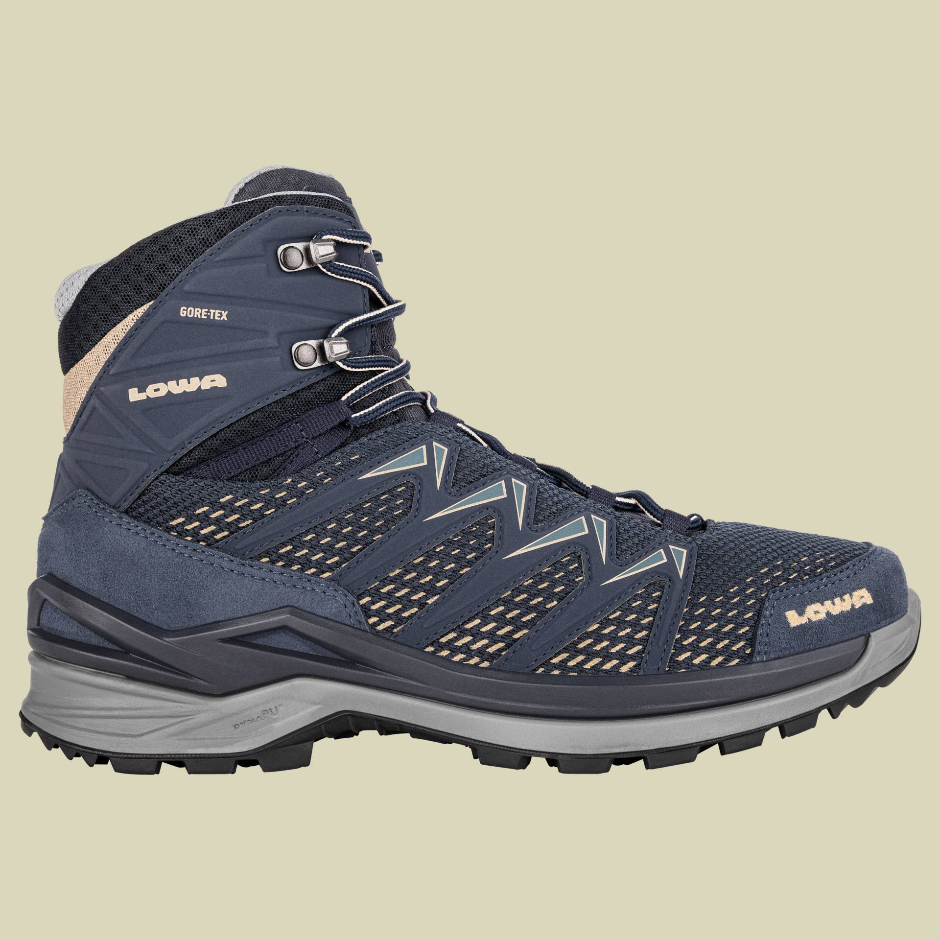 Innox Pro GTX Mid Men UK 12 blau - jeans/dune von Lowa