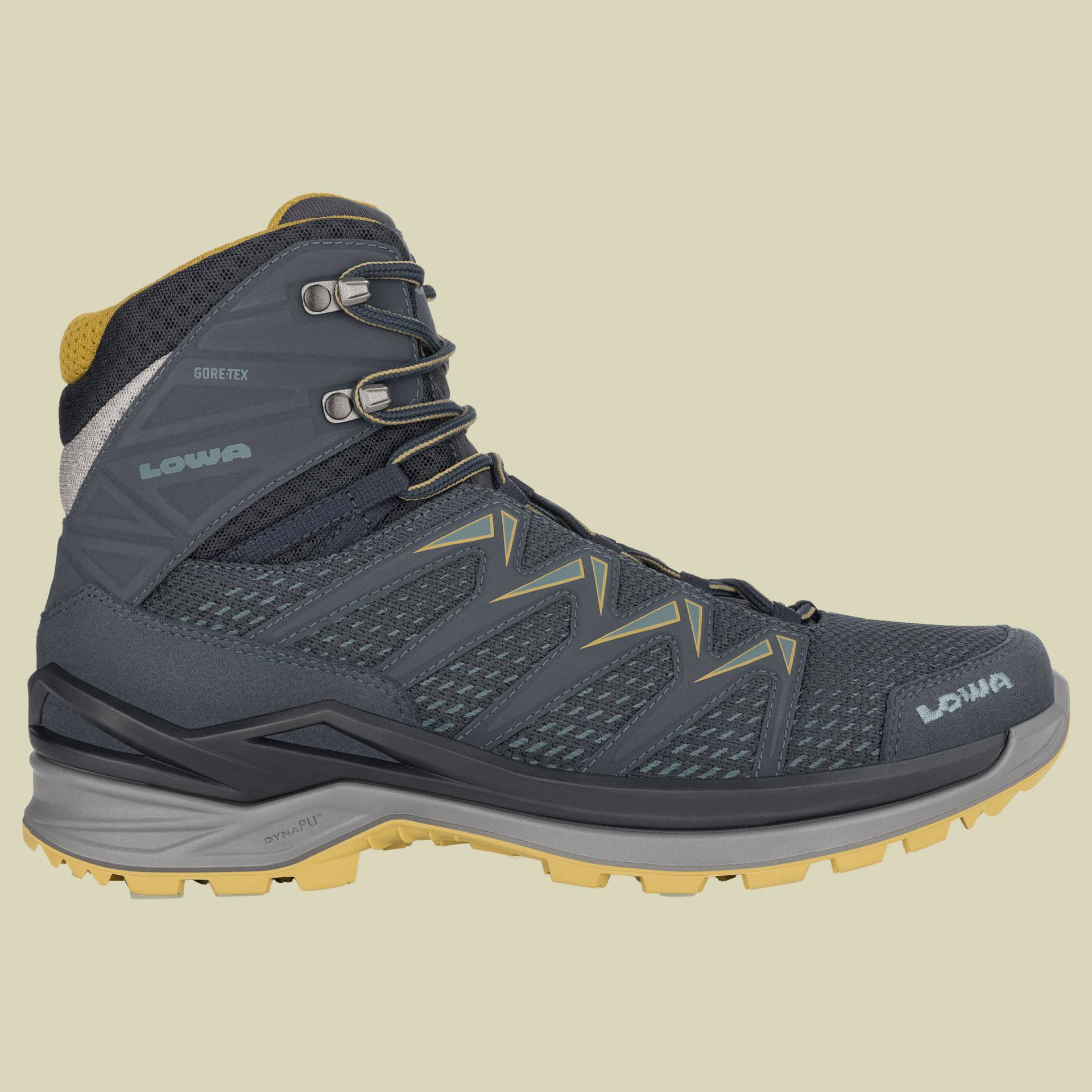 Innox Pro GTX Mid Men Größe UK 10 Farbe stahlblau/senf von Lowa