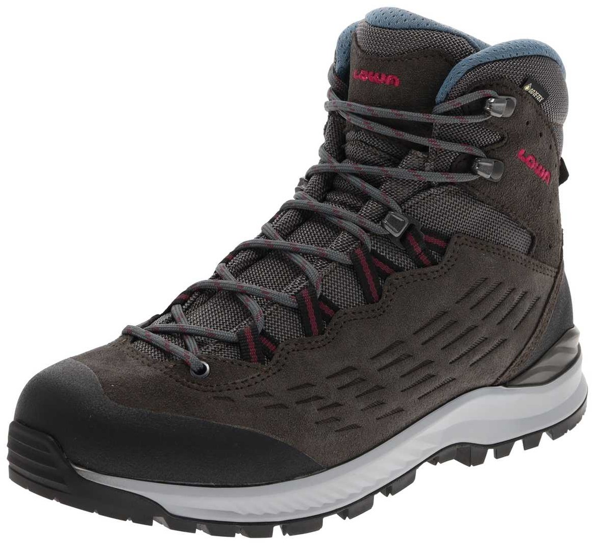 LOWA EXPLORER II GTX MID Ws Anthrazit/Beere Damen Trekkingstiefel von Lowa