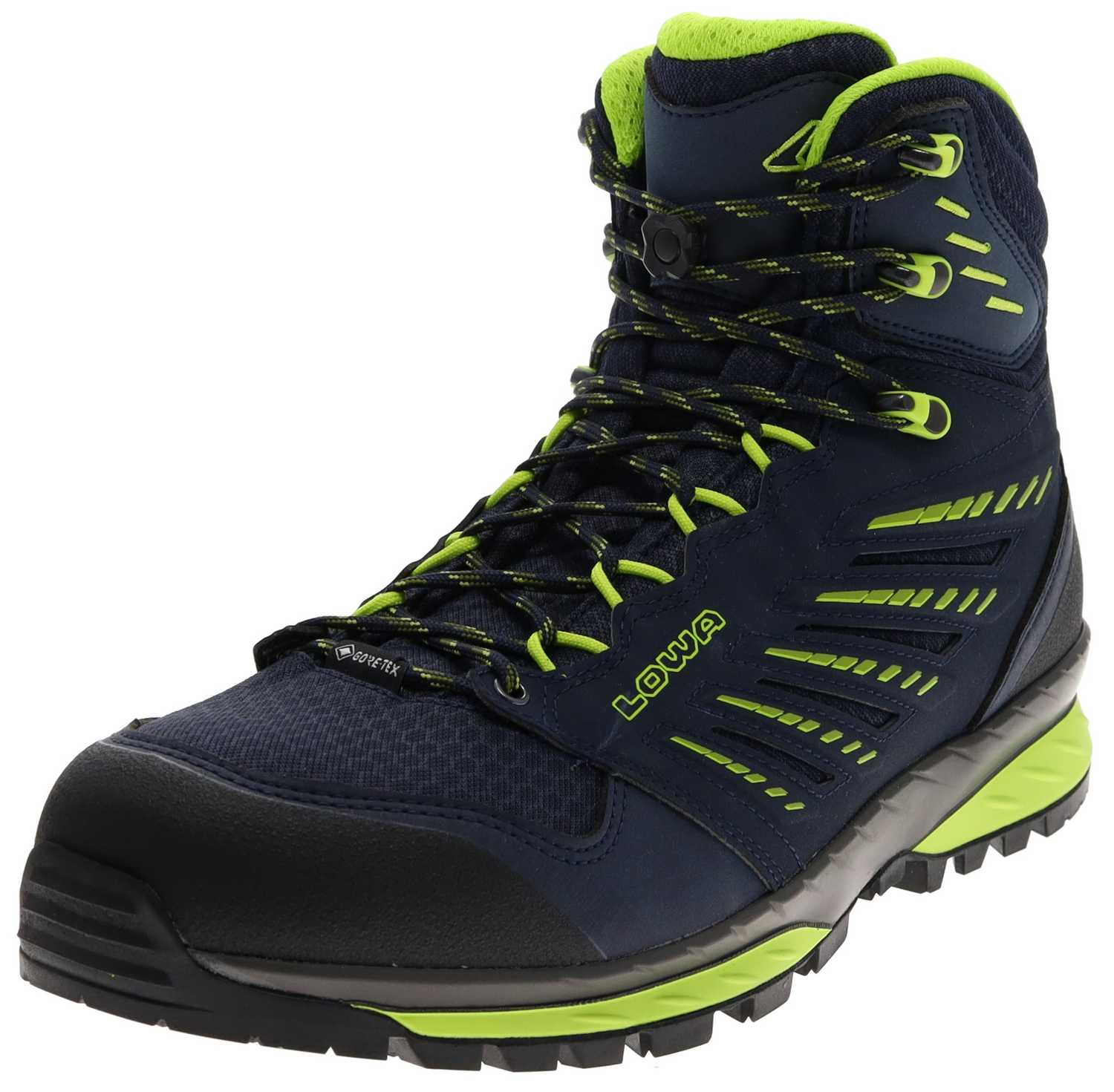 TREK EVO GTX MID Navy Limone Herren Trekkingstiefel von Lowa