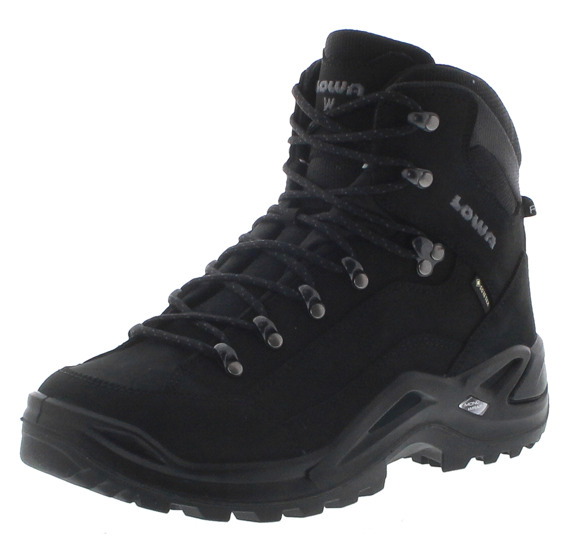 RENEGADE GTX MID Wide Herren Schwarz Wanderstiefel von Lowa