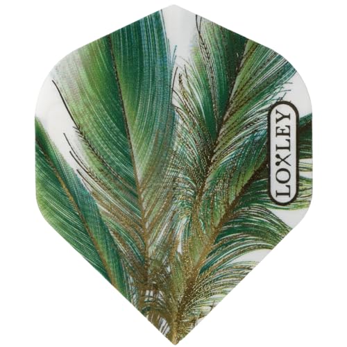 Loxley Feather Green & Gold NO2 - Dart Flights von Loxley