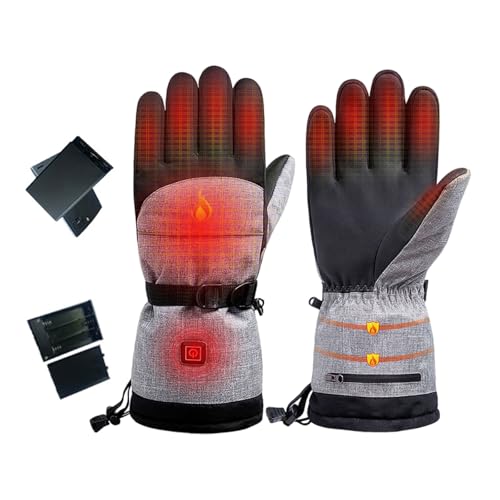 Loxyxbnh Elektrisch beheizte Handschuhe für Gefrierschrank, Arbeit, Winterwärmer, Handschuhe für Skifahren, Radfahren, Motorrad, Fahren, Jagd, Snowboarden von Loxyxbnh