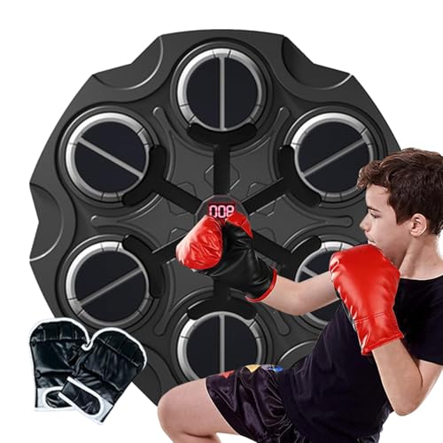 Wall Mount Boxing Game | Smart Punching Target | Boxing Target Toys | Interactive Boxing Game | Punching Target with Gloves Interactive Boxing Fun for Boxing Beginners, Home Fitness von Lpsdssre