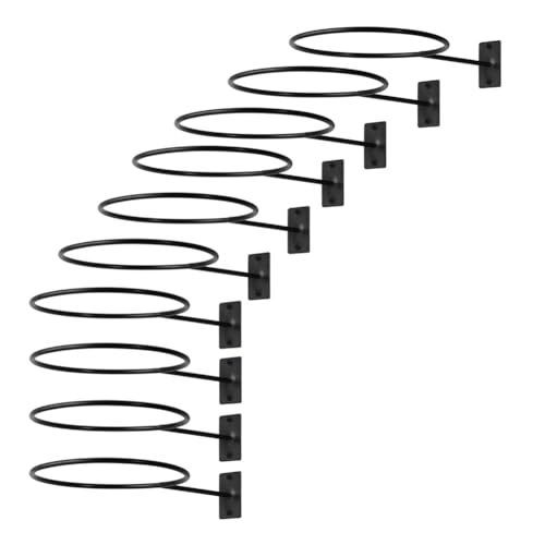 Lrporyvn 10-Teiliges Metall-Basketball-Wandregal, Aufbewahrungshalter für Sportbälle für Basketball, Fußball, Fußball, Rugby Usw. von Lrporyvn