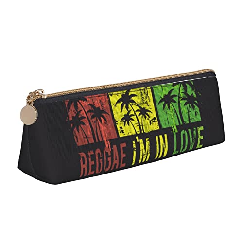 Lsjuee Reggae Federmäppchen für Damen, Stifttasche, einfache Tragetasche für Erwachsene, mit glattem Reißverschluss, langlebig, leicht, für Büro, Organizer, Aufbewahrungstasche Lsjuee Reggae Federmäppchen für Damen, Stifttasche, einfache Tragetasche für Erwachsene, mit glattem Reißverschluss, langlebig, leicht, für Büro, Organizer, Aufbewahrungstasche von Lsjuee