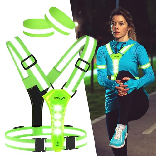 LuTuo LED Warnweste Fahrrad, 360° Reflektorweste mit Hoher Sichtbarkeit, Verstellbarer Taille/Schulter Laufweste, Wiederaufladbare USB-C Lauflicht Joggen Laufen, Hund, Spazierengehen, Radfahren LuTuo LED Warnweste Fahrrad, 360° Reflektorweste mit Hoher Sichtbarkeit, Verstellbarer Taille/Schulter Laufweste, Wiederaufladbare USB-C Lauflicht Joggen Laufen, Hund, Spazierengehen, Radfahren von LuTuo