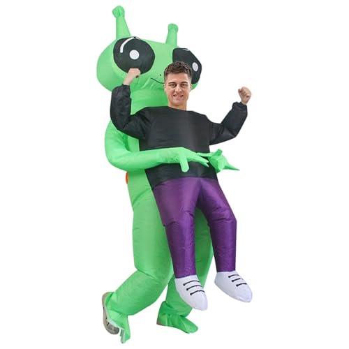 Alien Aufblasbare Kostüme Halloween Kostüm Aufblasbarer Faschingskostüme Costume Lustig Aufblasbares Kostüm für Erwachsene für Halloween Weihnachten Karneval von Luadnysin