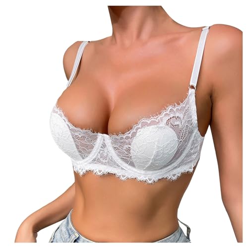 Dirndl BH Push Up BH Extrem Für Kleine Brüste Dirndl Sexy Body Damen Erotische BHS Body Damen BH Baumwolle Mit Bügel Dirndl BH Push Up Push Up BH BH Weiss Damen Weiß S von Luadnysin