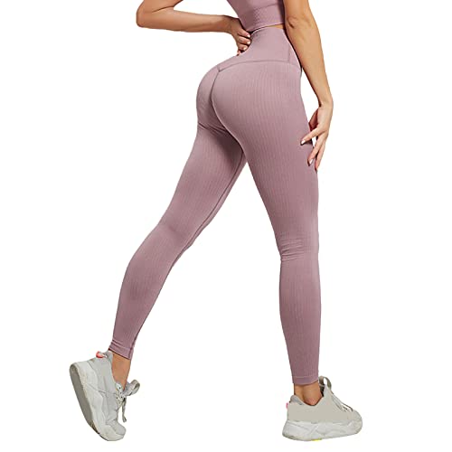 Gym Leggings Damen Teveo Leggins Leggings High Waist Blickdichte Hosen Push Up Scrunch Butt Wanderleggings Lang Yoga Booty Gym Yogahose Sporthose Laufhose von Luadnysin