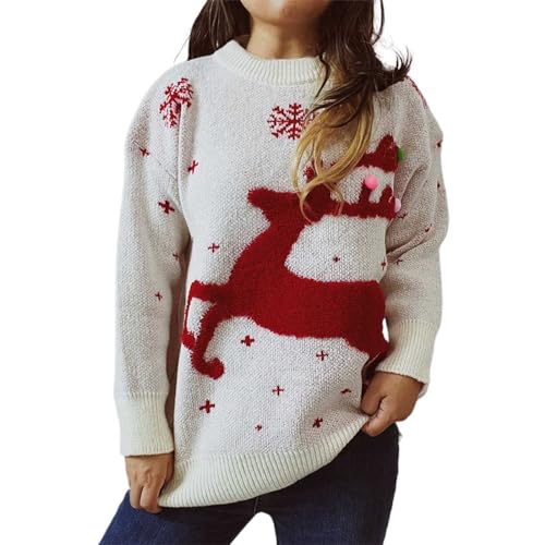 Hässliche Weihnachtspullover Damen Hässliche Weihnachtspullover Chrismas Paare Weihnachtspullover Weihnachtspullis Weihnachten Pullover Ugly Sweater Christmas Rundhals Weihnachtspulli Beige M von Luadnysin