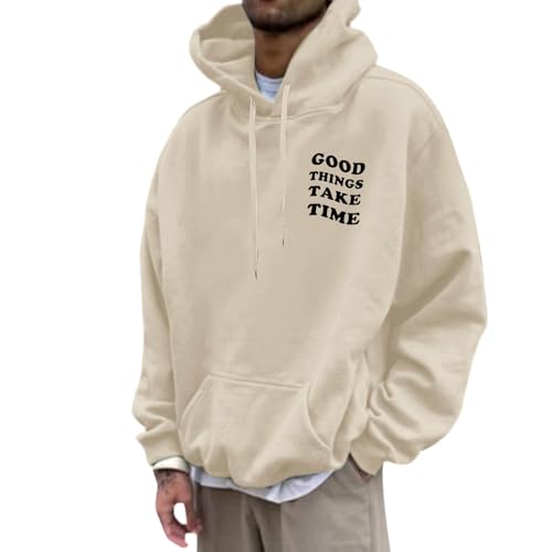 Hoodie Herren Oversize Y2k Blume Druck Oversized Trainingsjacke Kapuzenjacke 90er E-Girl Buchstaben Bedrucken Hoody Hip Hop Locker Sportjacke Sweatjacke Sweatshirt Jacke Beige 3XL von Luadnysin