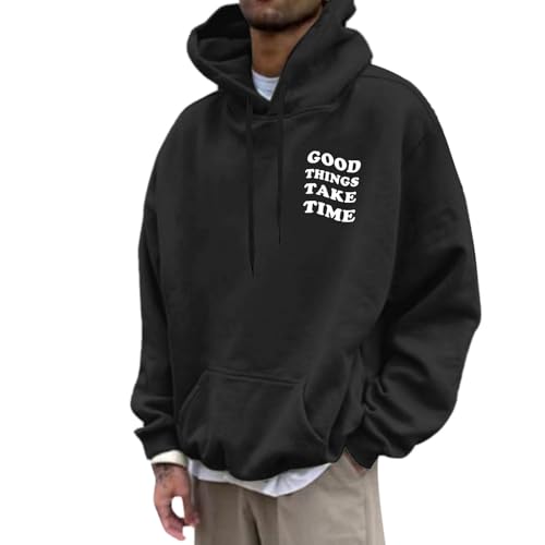 Hoodie Herren Oversize Y2k Blume Druck Oversized Trainingsjacke Kapuzenjacke 90er E-Girl Buchstaben Bedrucken Hoody Hip Hop Locker Sportjacke Sweatjacke Sweatshirt Jacke Schwarz L von Luadnysin