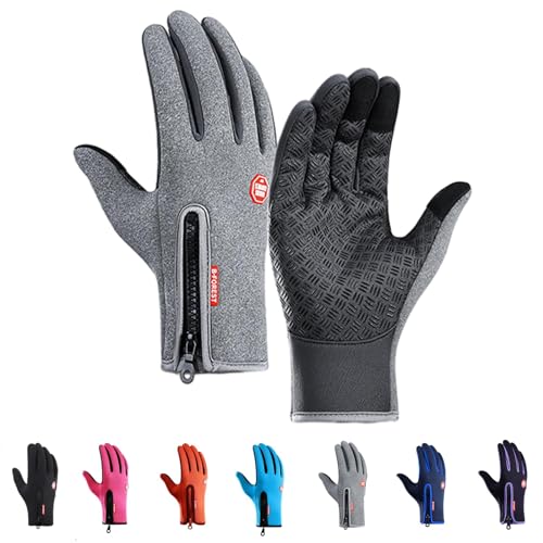 Luadnysin Freezer Thermo Handschuhe Pro - Adventure Gloves, Herren Winter Warme Gefüttert Lederhandschuhe Wasserdicht Arbeitshandschuhe Touchscreen Laufhandschuhe Sporthandschuhe Damen von Luadnysin