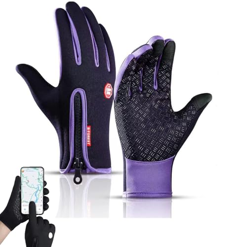 Luadnysin Freezer Thermo Handschuhe Pro - Touchscreen Winterhandschuhe, Damen Herren Wasserdicht Winddichte Winterhandschuhe for Fahrrad Snowboard Motorrad Sports von Luadnysin