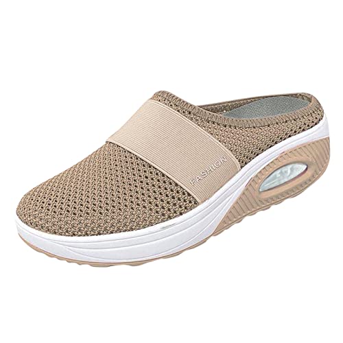 Orthopädische Schuhe Damen Air Cushion Diabetiker Schuhe Mit Luftkissen Lässige Slip On Walkingschuhe Sandalen Wmshoes Nettjade Joggingschuhe Laufschuhe Sportschuhe Turnschuhe Sneaker Damen von Luadnysin