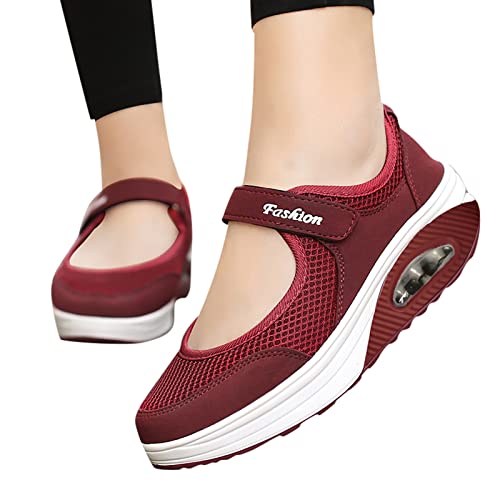 Orthopädische Schuhe Damen Air Cushion Diabetiker Schuhe Mit Luftkissen Lässige Slip On Walkingschuhe Sandalen Wmshoes Nettjade Joggingschuhe Laufschuhe Sportschuhe Turnschuhe Sneaker Damen von Luadnysin