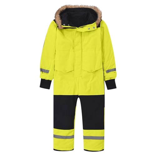 Overall Winter Jungen Mädchen Wasserdicht Unisex Verdickt Warm Overall Schneeoverall Winteroverall Baby Outdoor Winddicht Schneeanzüge Winterjacke Grün 140 von Luadnysin