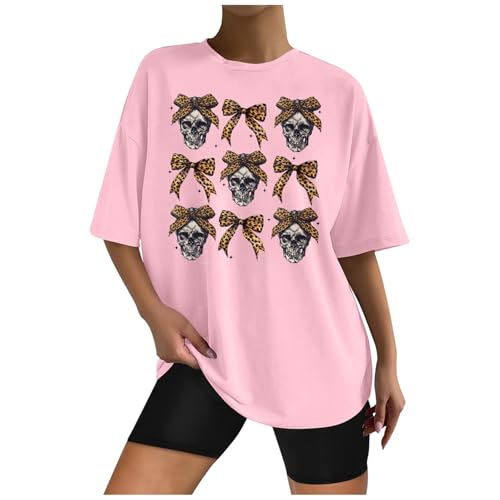 Shirt Problem Gelöst Blutspritzer T Luftig Kurzarm Shirts Blusenshirt Halloween Bedruckte Oversize Oberteil Top Bloody Solved Damenblusen Sommerbluse Sommer Bluse Sportoberteile Rosa XXL von Luadnysin