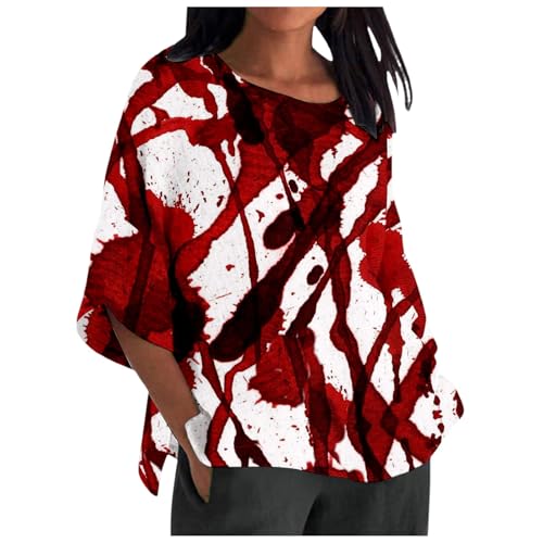 Shirt Problem Gelöst Blutspritzer Tshirt Atmungsaktiv Solved Sommerbluse Blusenshirt Oversize Elegant T Shirts Halloween Bedruckte Lässige Oberteile Tee Luftig Top Kostüm Ziegelrot S von Luadnysin