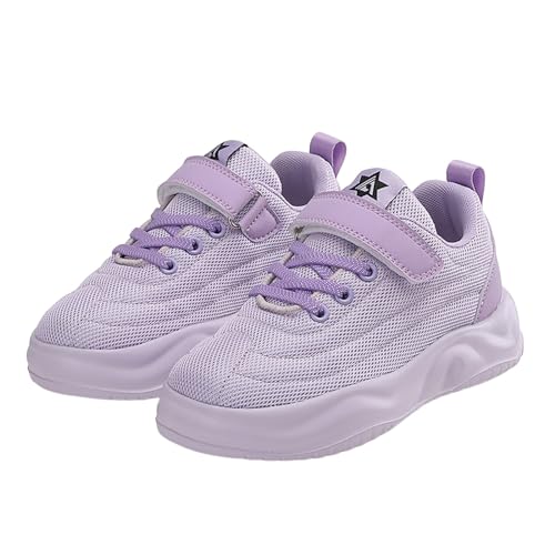 Sportschuhe Mädchen Kinder Outdoor Bequeme Kinderschuhe Turnschuhe rutschfest Sport Trainingsschuhe Hallenschuhe Jogging Modische Komfortabel Laufschuhe Leichte Sneakers Lila 36 von Luadnysin