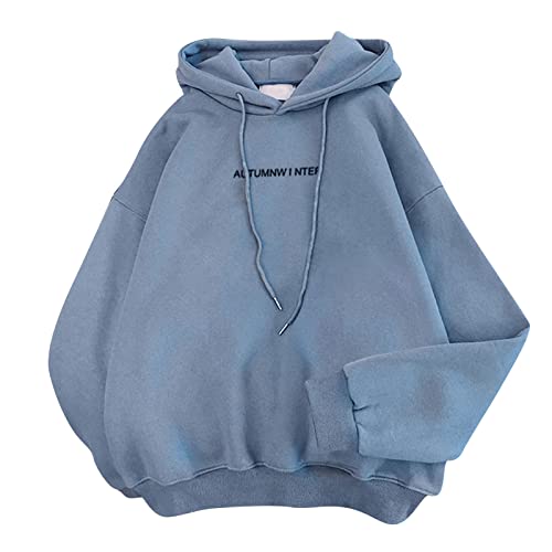 Sweater Damen Oversized Pullover Hoodie Y2k Oversize Teenager Crop Zipper Basic、 Sweatshirt Weiss Anime Grey Jacke Outwear Damenoberteile Hoddie von Luadnysin