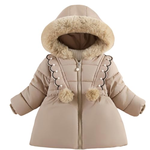 Winterjacke Teenager Mädchen Leichte Lange Übergangsjacke Winddicht Jacke Winter Kinderjacken Wintermantel Winterjacke Mit Kapuze Jacken Khaki 100 von Luadnysin