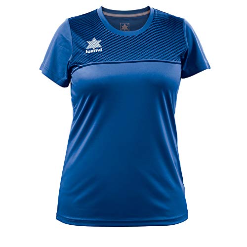 Luanvi Apolo SRA Sport-T-Shirt für Damen, Damen, Sportliches T-Shirt., 11375_0600XXS, blau, XXS von Luanvi