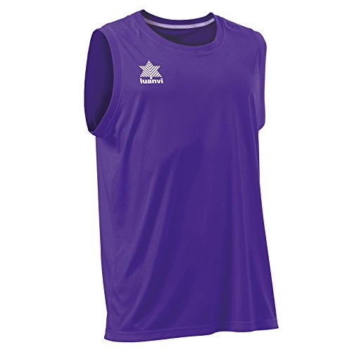 Luanvi - Pol | Basket Ärmelloses Shirt Herren und Damen - Sport Shirt Tank Top Farbe Violett von Luanvi