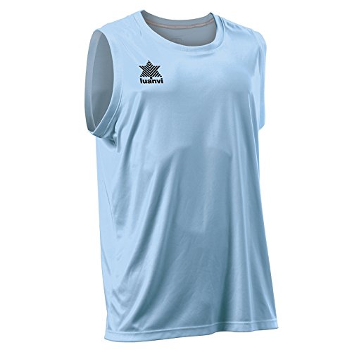 Luanvi - Pol | Basket Ärmelloses Shirt Herren und Damen - Sport Shirt Tank Top Farbe Himmelblau von Luanvi