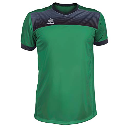 Luanvi Bolton Tennis-Shirt für Herren, kurzärmelig, Herren, Tennis-T-Shirt mit kurzen Ärmeln., 07812_00544XS, grün, XXXXS von Luanvi