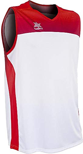 Luanvi Portland Shirt Spezialisiert Basketball, Unisex Erwachsene, Unisex-Erwachsene, 07817_00023XS, Weiß/Rot, XXXS von Luanvi