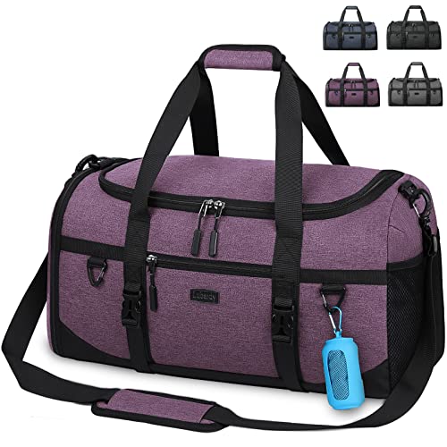 Lubardy Sporttasche Reisetasche Groß 55L Wasserdicht mit Sporthandtuch Schuhfach Nassfach Weekender Schwimmtasche Trainingstasche Damen Herren Gym Bag Violett Lubardy Sporttasche Reisetasche Groß 55L Wasserdicht mit Sporthandtuch Schuhfach Nassfach Weekender Schwimmtasche Trainingstasche Damen Herren Gym Bag Violett von Lubardy
