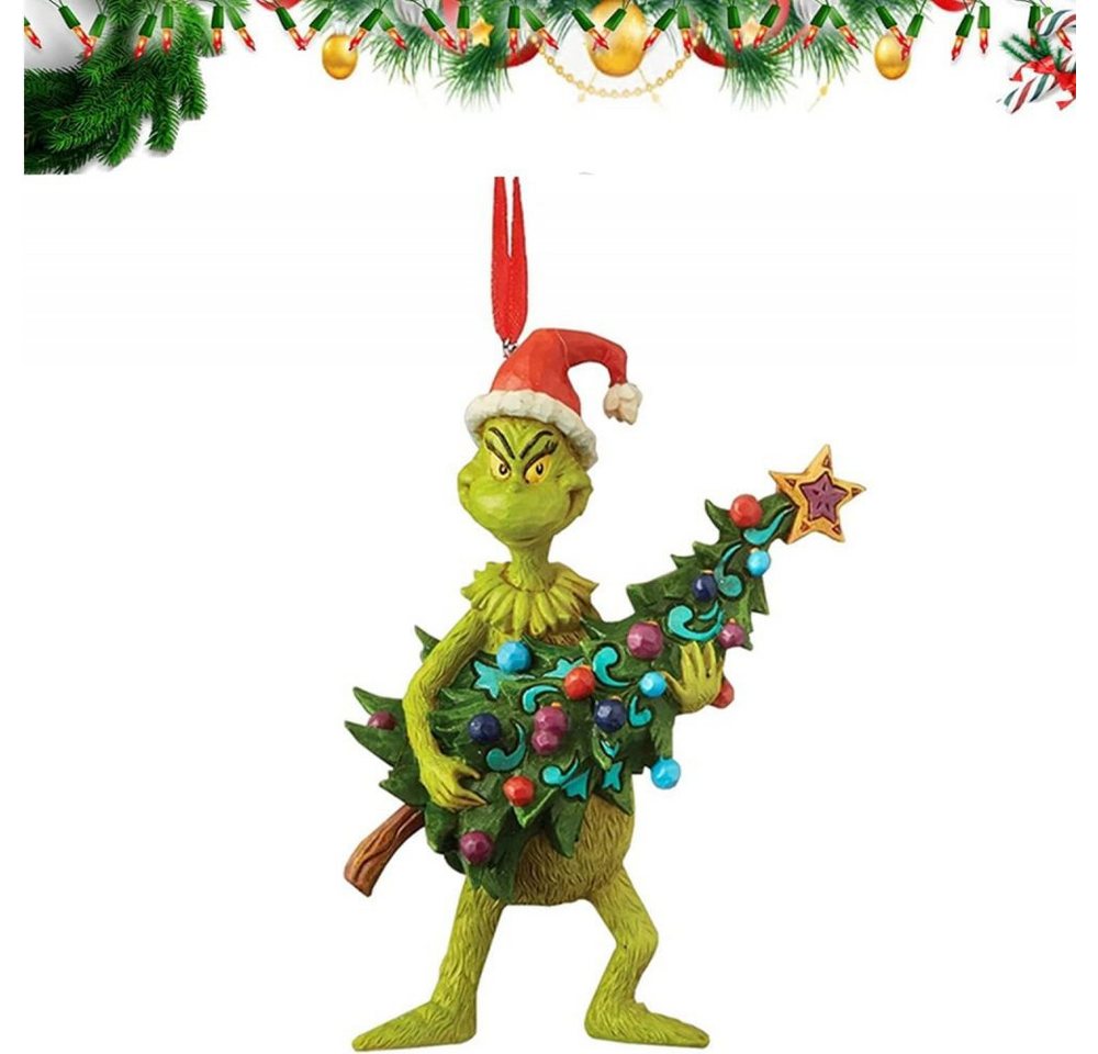 Lubgitsr Christbaumschmuck Grinch Hängende Ornament Weihnachtsbaum Dekorationen Anhänger,lustige (1-tlg) von Lubgitsr
