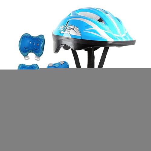 7 In 1 Schonerset Kinder Helm, Knieschoner Ellenbogenschoner Inliner Kinder Skateboard Helm Set Fahrrad Schützer Sport Schutzausrüstung Jugend Skaterhelm Für Fahrrad, Skateboard, Roller, Rollschuhlauf von Luckxing