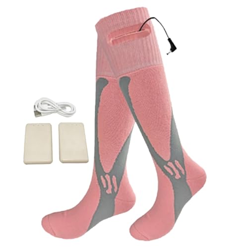 Beheizte Socken Wiederaufladbare Elektrische Beheizbare Socken Damen Herren Batterie Heizsocken Mit 2500-mAh-Elektrosocken, Heizbar Thermosocken Fußwärmer, Warme Winter Socken Für Jagd, Camping, Wande Beheizte Socken Wiederaufladbare Elektrische Beheizbare Socken Damen Herren Batterie Heizsocken Mit 2500-mAh-Elektrosocken, Heizbar Thermosocken Fußwärmer, Warme Winter Socken Für Jagd, Camping, Wande von Luckxing