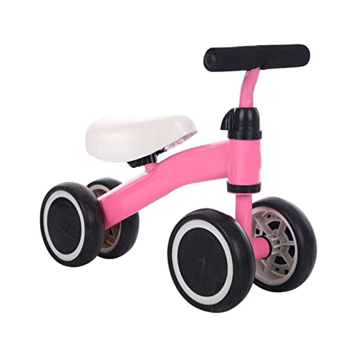 Kinder Laufrad, Stabiles Laufrad Für Kleinkinder Mit 4 Räder, Balance Lauflernrad Spielzeug Als Erstes Fahrrad Oder Geburtstagsgeschenk, Baby Fahrrad Reitspielzeug, Auto-Spielzeug Für Mädchen Jungen von Luckxing