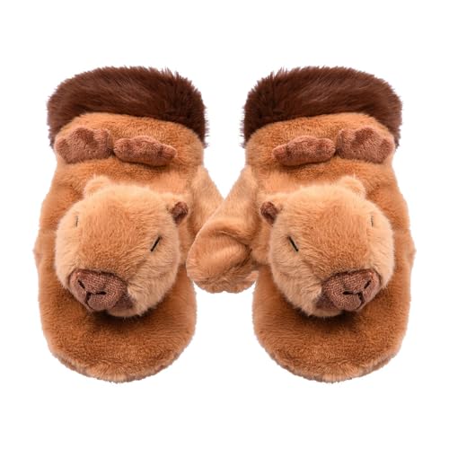 Luckxing Capybara Handschuhe Aus Plüsch, Capybara-Fäustlinge, Warme Winterhandschuhe Für Damen, Winterhandschuhe, Capybara, Handschuhe, Tierdruck, Sporthandschuhe Dick Winterhandschuhe Luckxing Capybara Handschuhe Aus Plüsch, Capybara-Fäustlinge, Warme Winterhandschuhe Für Damen, Winterhandschuhe, Capybara, Handschuhe, Tierdruck, Sporthandschuhe Dick Winterhandschuhe von Luckxing